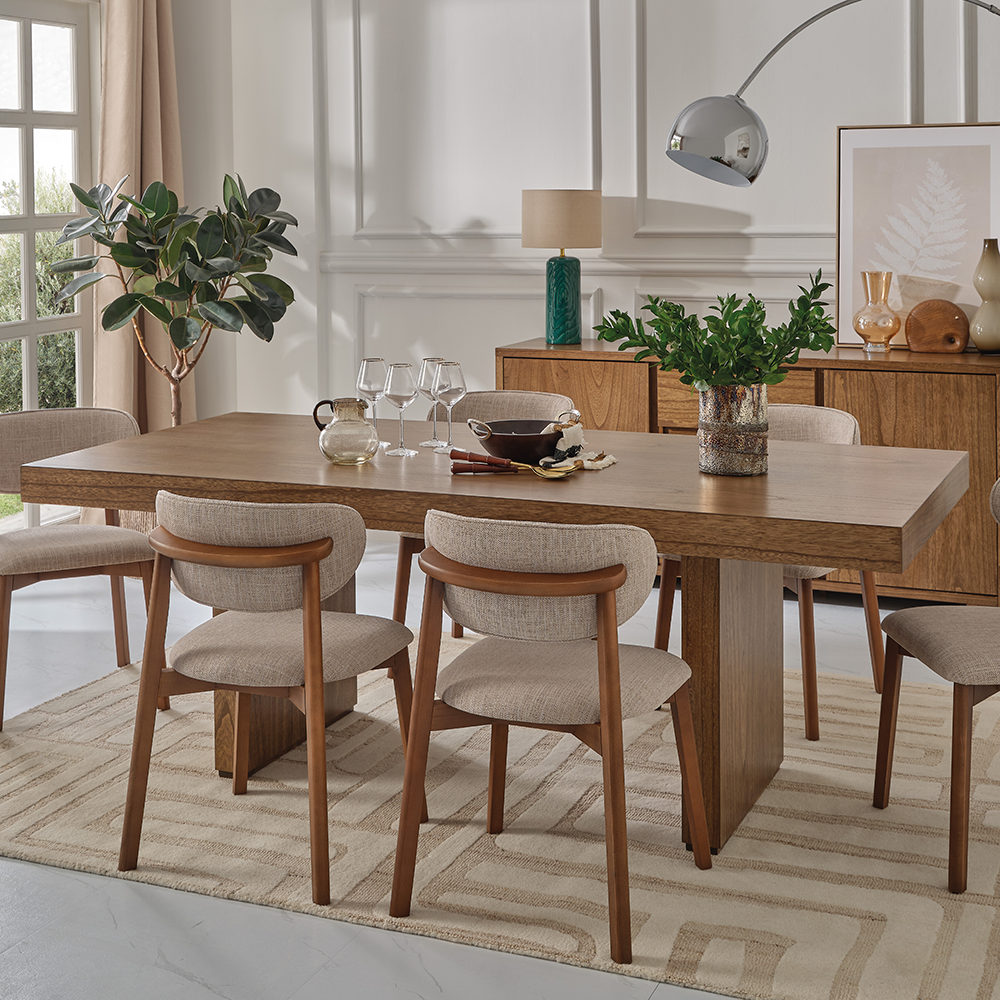 Senti 10-Seater Dining Table, Oak - 300x120 cm