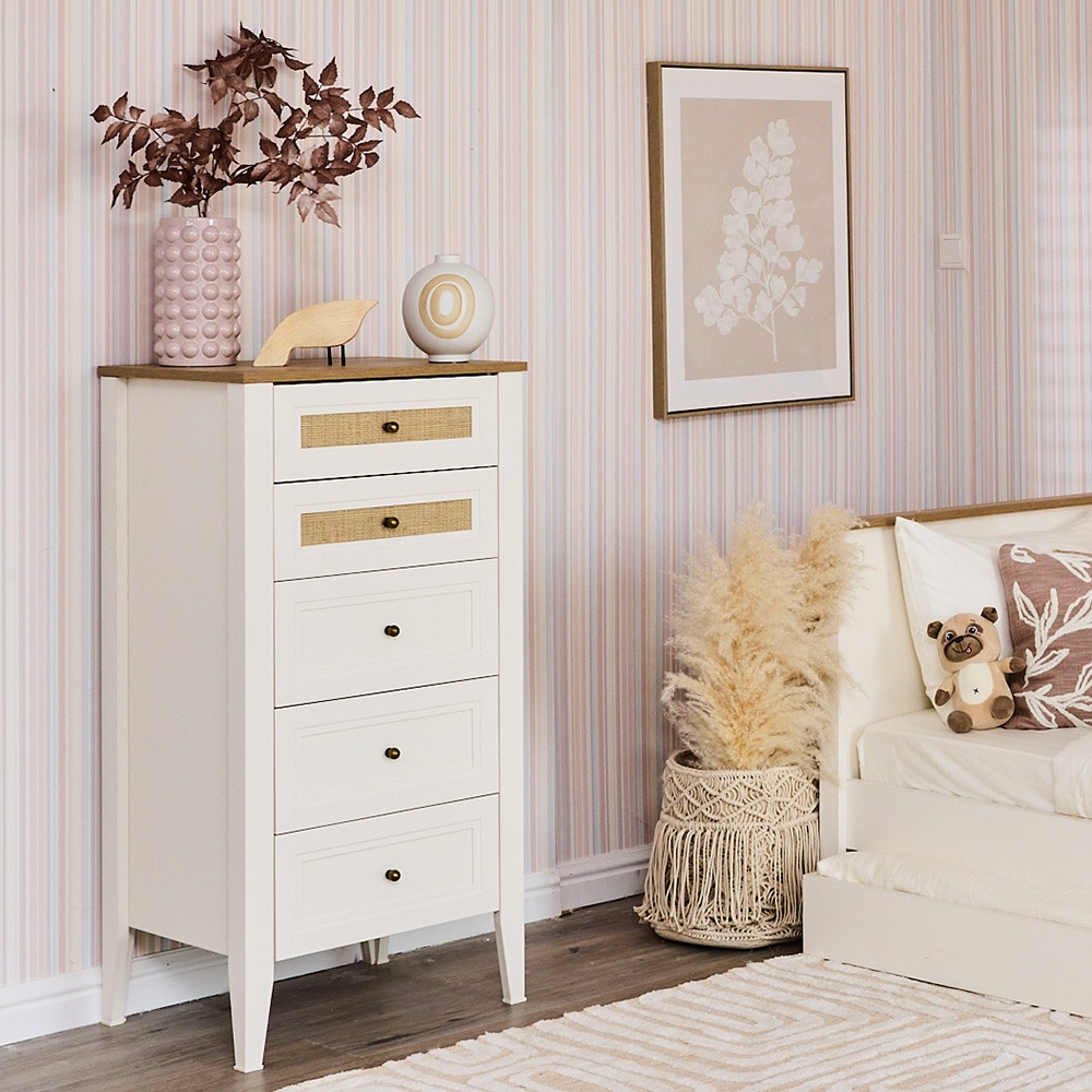 Corso Chest of Drawers, Cream & Brown