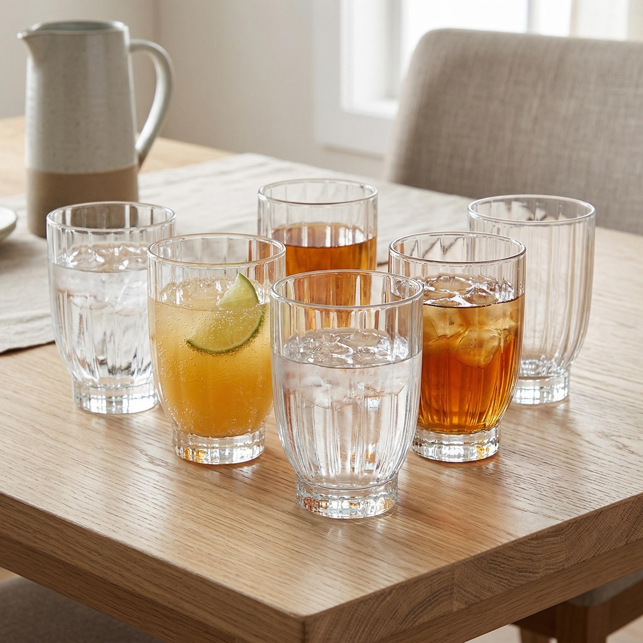 Pleyi 6-Piece Drinking Glass Set, Clear - 320ml