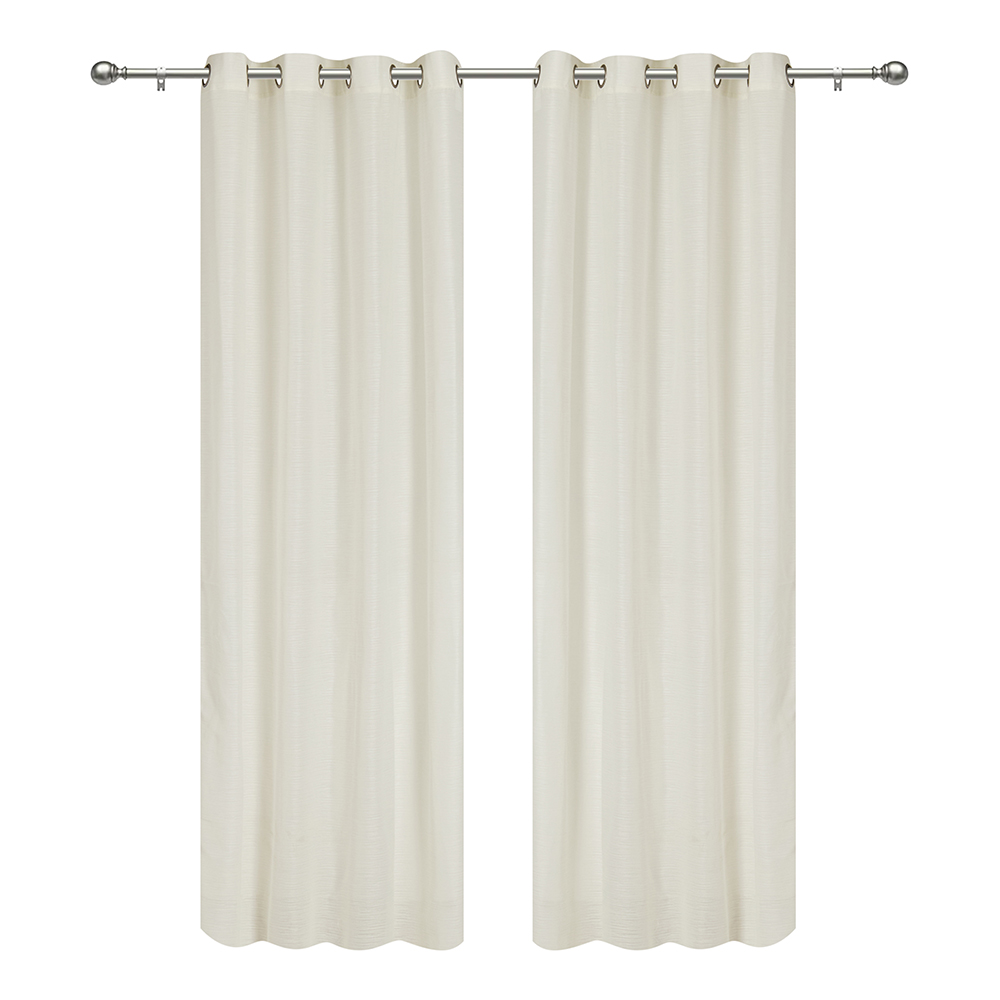 طقم ستائر زينة فوال، عاجي - ١٤٠×٢٦٠ سم