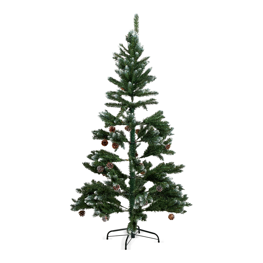 شجرة عيد الميلاد أنطون مع مخاريط الصنوبر المستديرة، أخضر - 155 سم