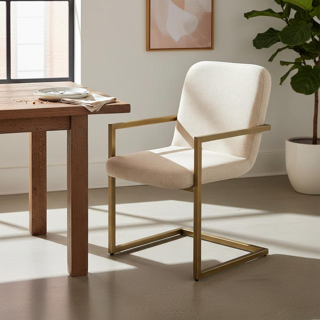 برونو كرسي طعام منجد قماش 