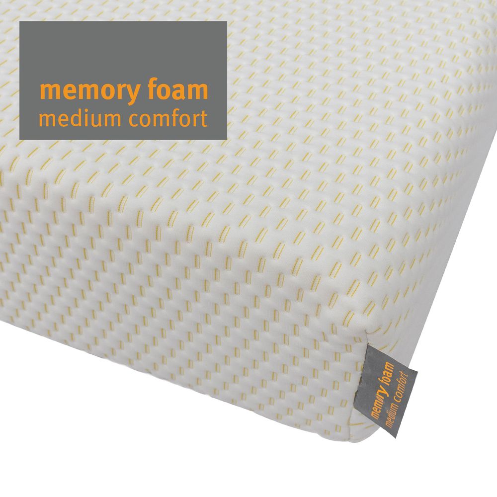 Silentnight Kids Memory Foam Mattress, White & Yellow
