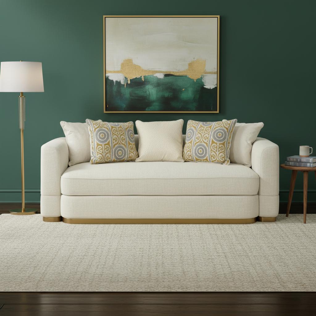 أريكة من فيينا 3 مقاعد، بيج