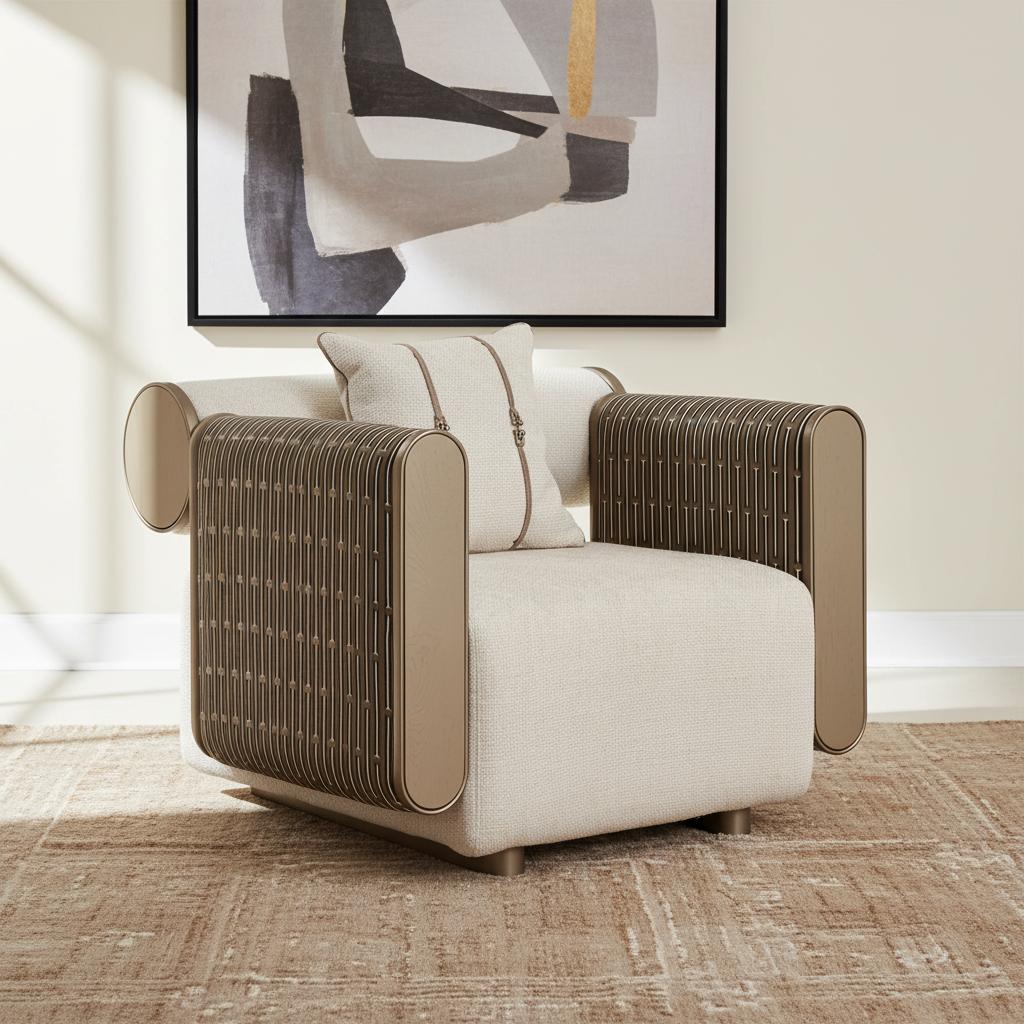 Ricamo Armchair, Brown