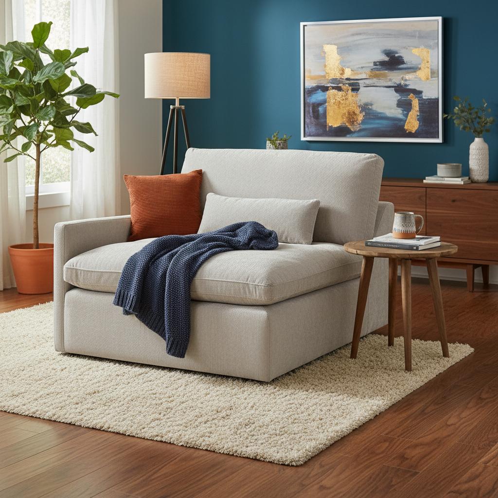 Melanie Left-Hand Facing 1-Seater Sofa, Grey