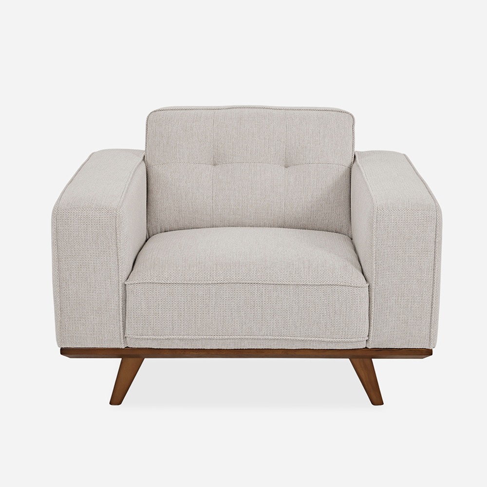 كرسي أوزارك بذراعين، رمادي