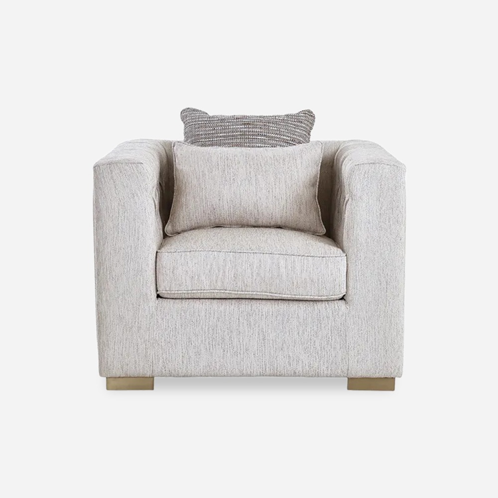 أريكة بمقعد 1 من تويست، رمادي