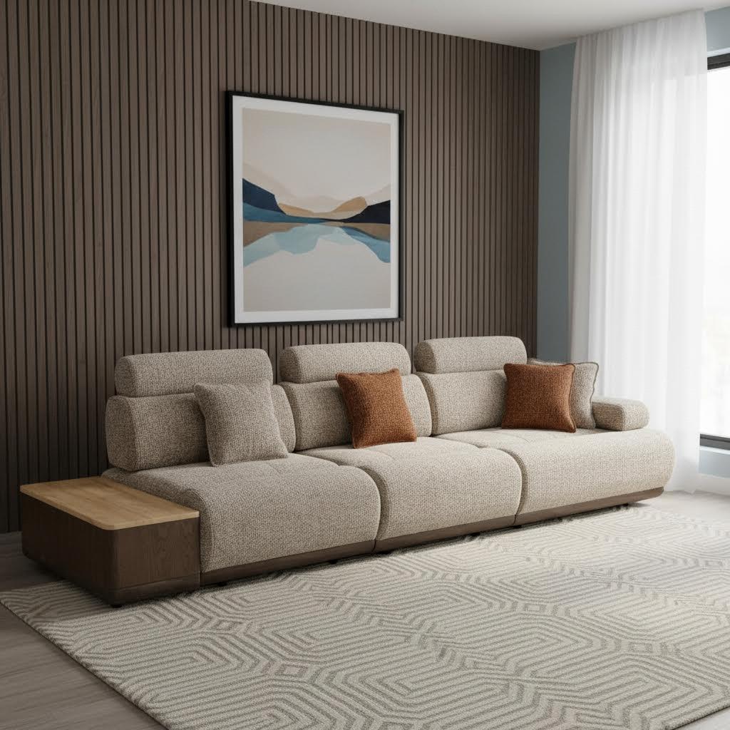 Hover 4-Seater Sofa, Grey