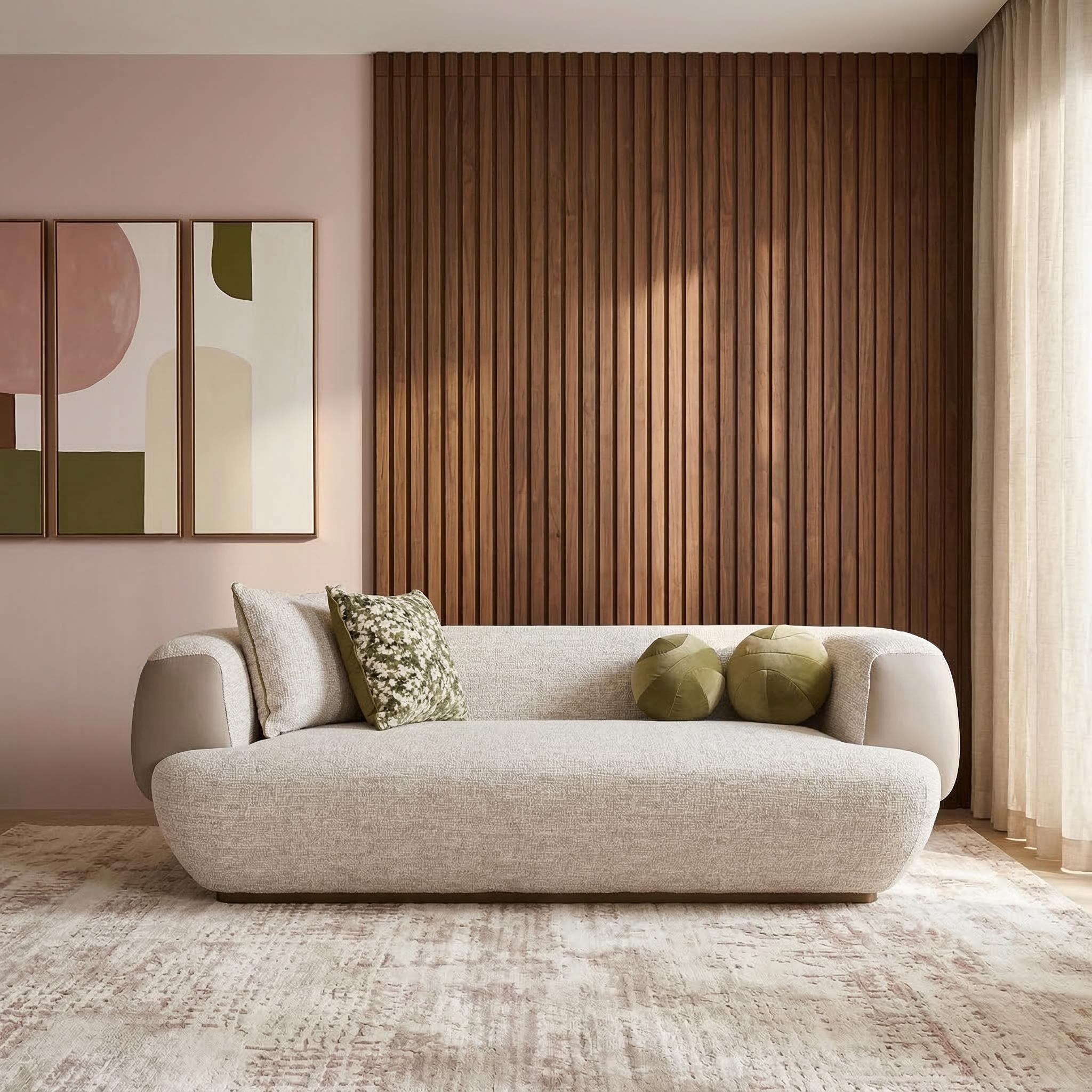 Nobu 2-Seater Sofa, Light Grey