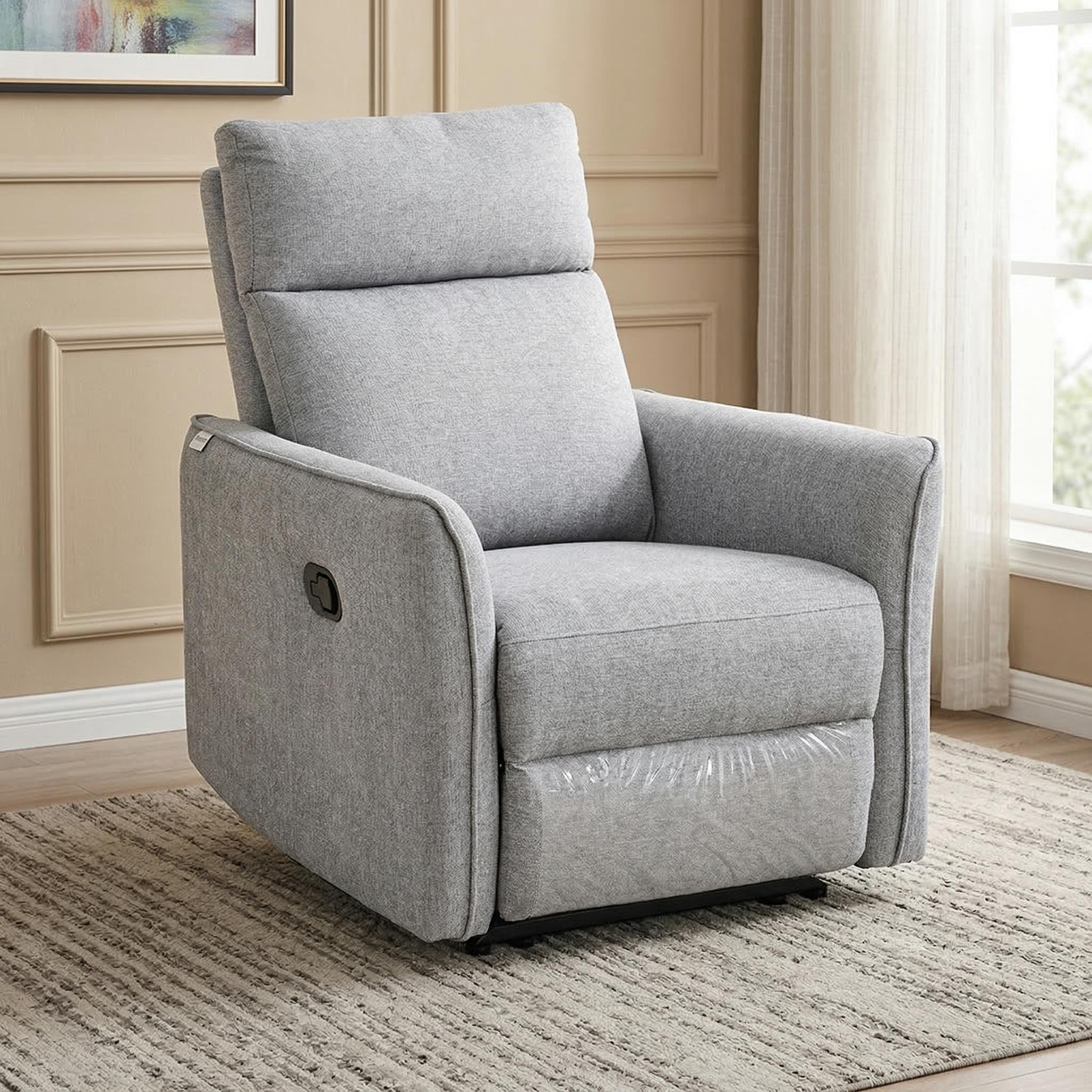 Silas Recliner Sofa, Grey