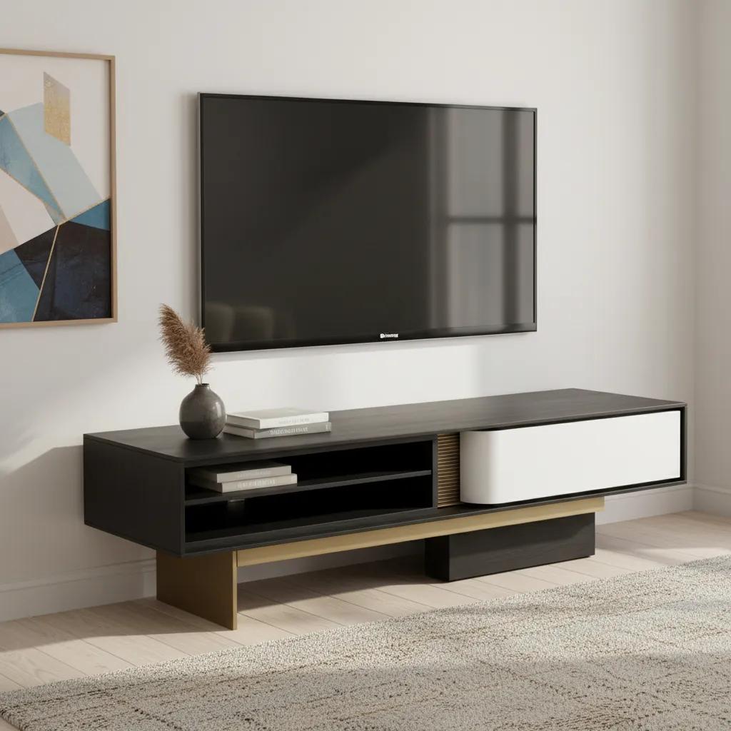 Etro Left Module Entertainment Unit, Black