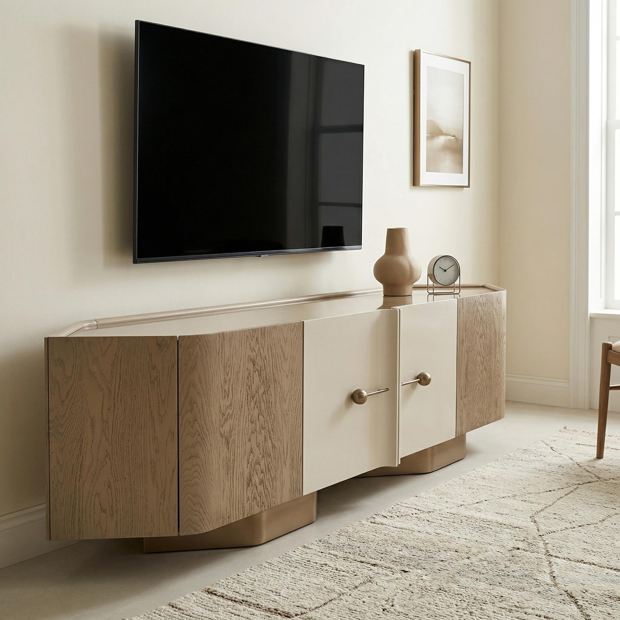 Ricamo TV Unit, Brown