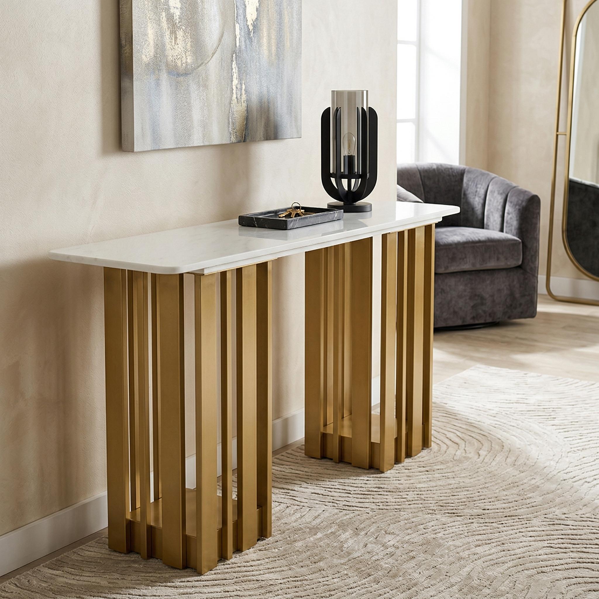 Avola Console Table, Gold