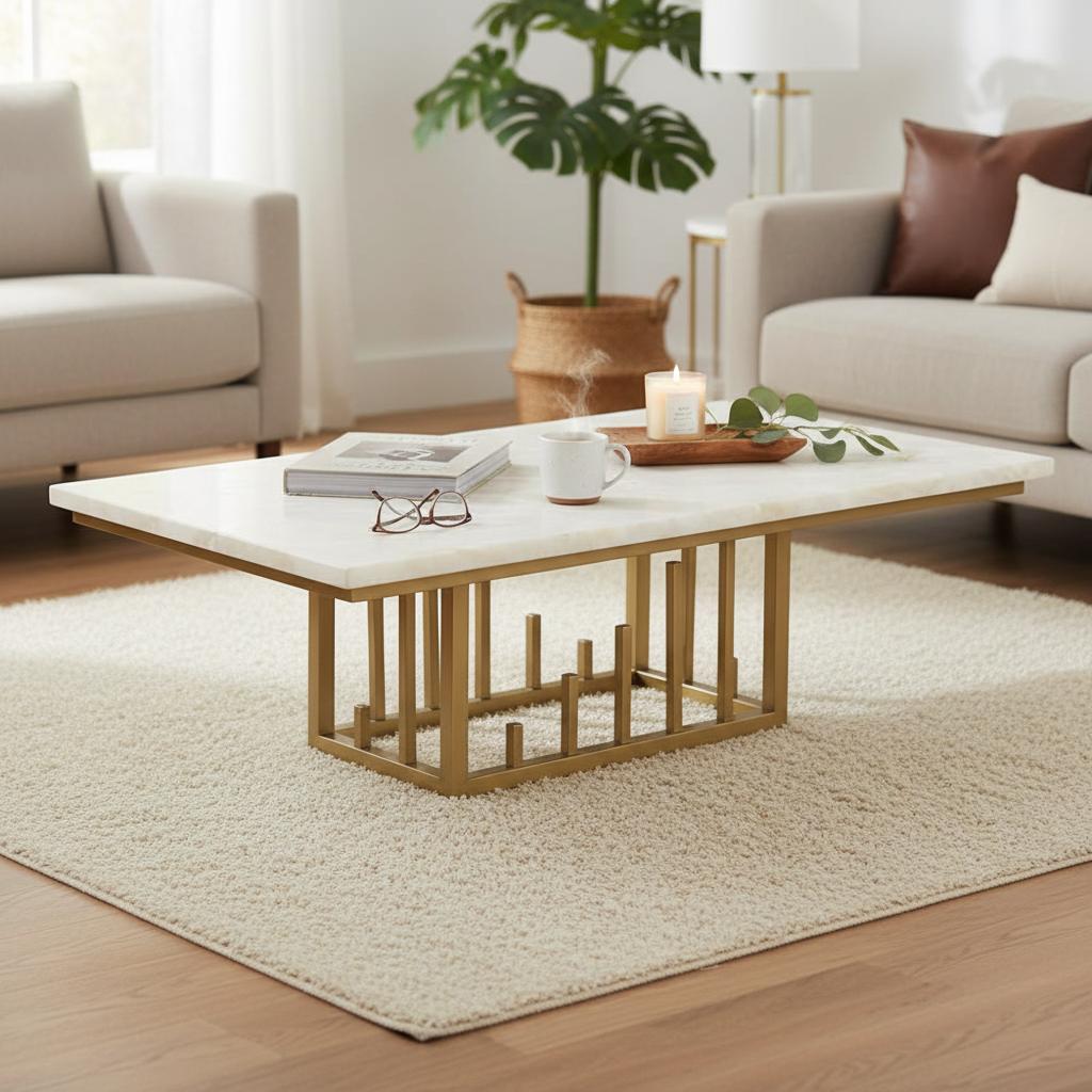 Aria Marble Top Coffee Table