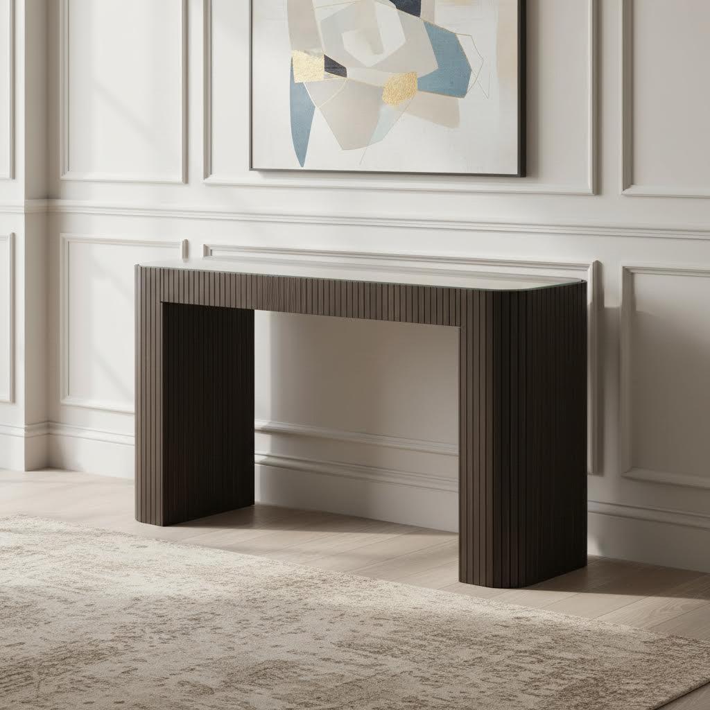 طاولة كونسول أتلانتيك، بني داكن