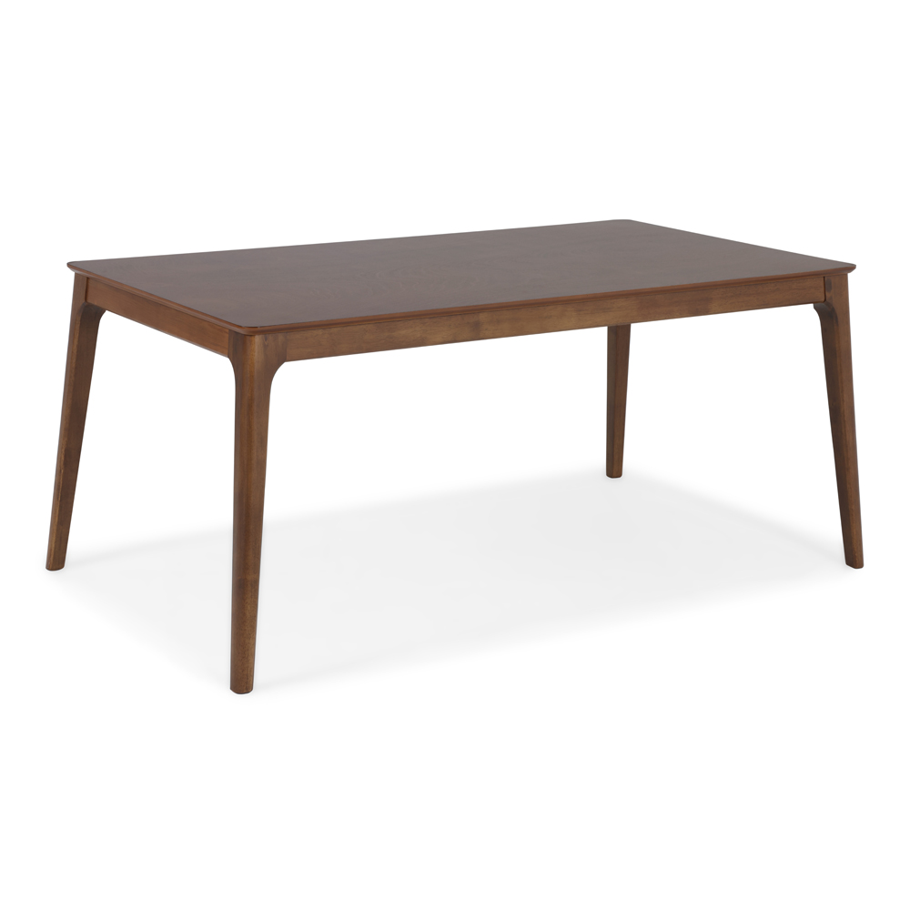 Wilkey 6-Seater Dining Table, Walnut - 167x75cm