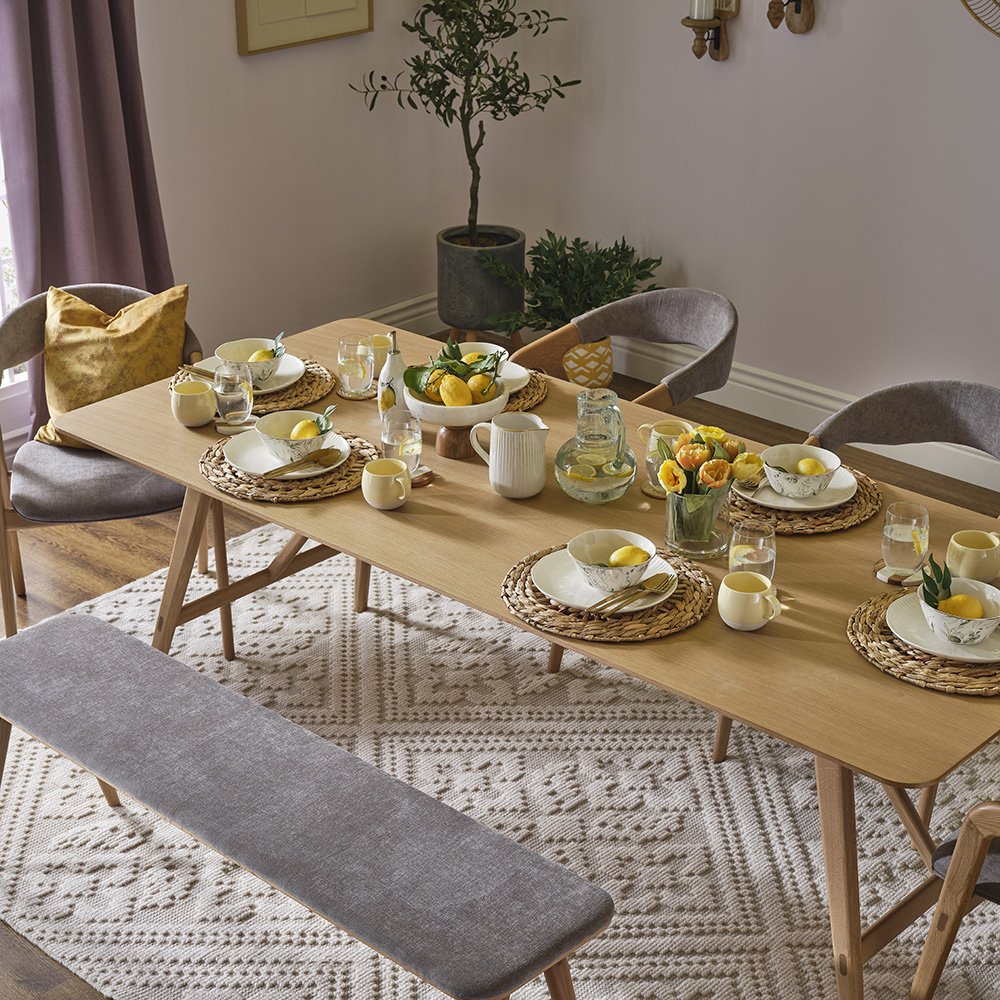 Skagen 8-Seater Dining Table, Nordic Natural - 220x75 cm