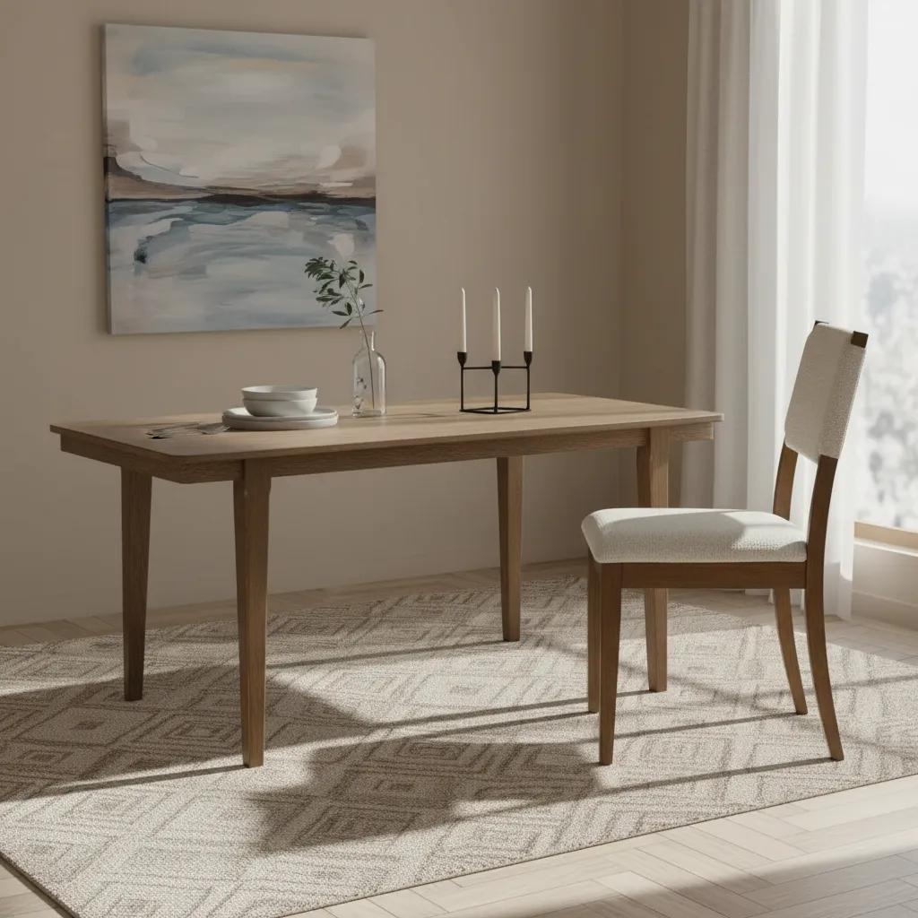 Lucas 6-Seater Dining Table, Walnut