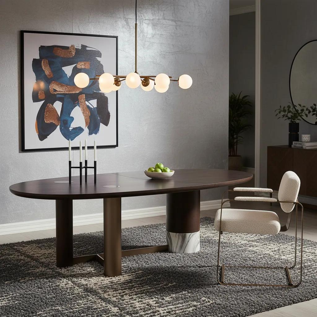 Volo 8-Seater Dining Table, Brown