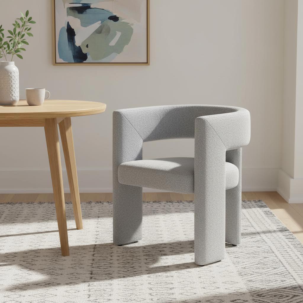 كرسي طاولة طعام من مارن، رمادي