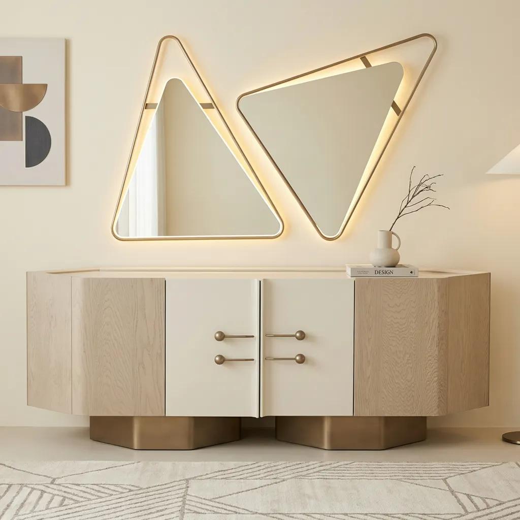 Ricamo Mirror Sideboard, Brown