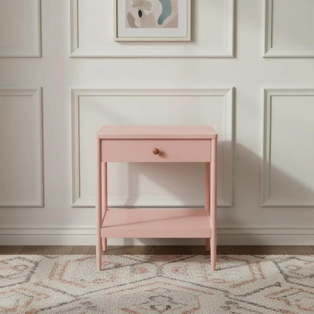 منضدة سرير من أوتيس، وردي