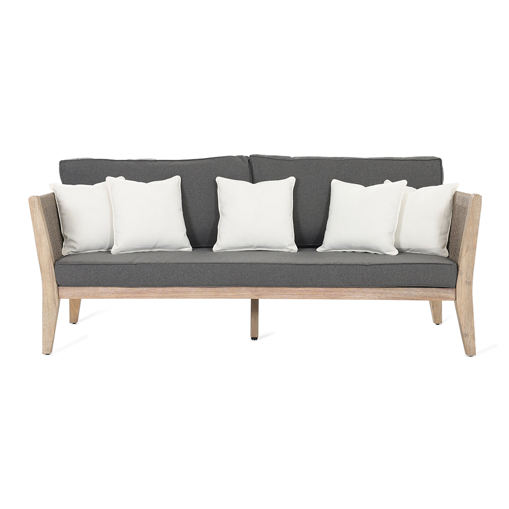 Maple 3-Seater Outdoor Sofa, Grey