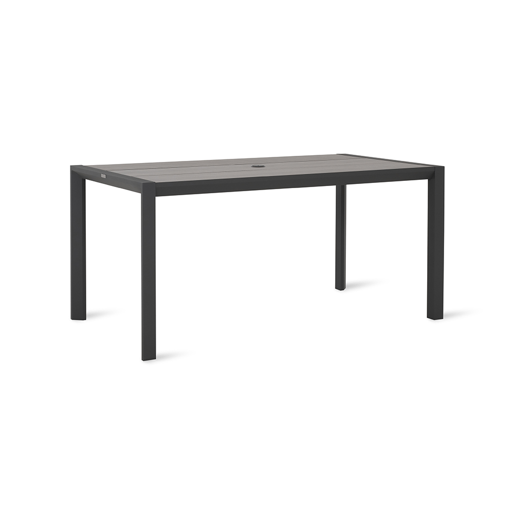 Urban 6-Seater Outdoor Dining Table, Grey & Smoked Oak - 160x90 cm