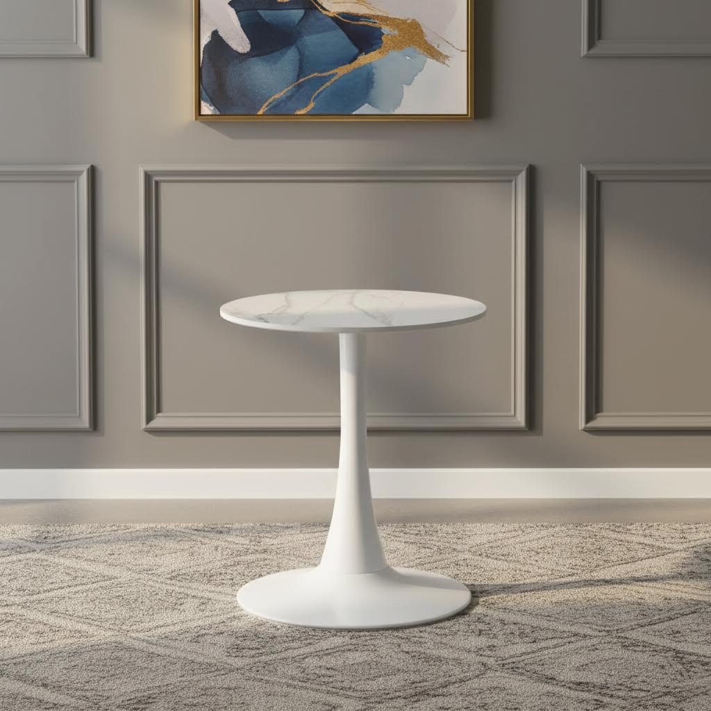 Barney End Table, White
