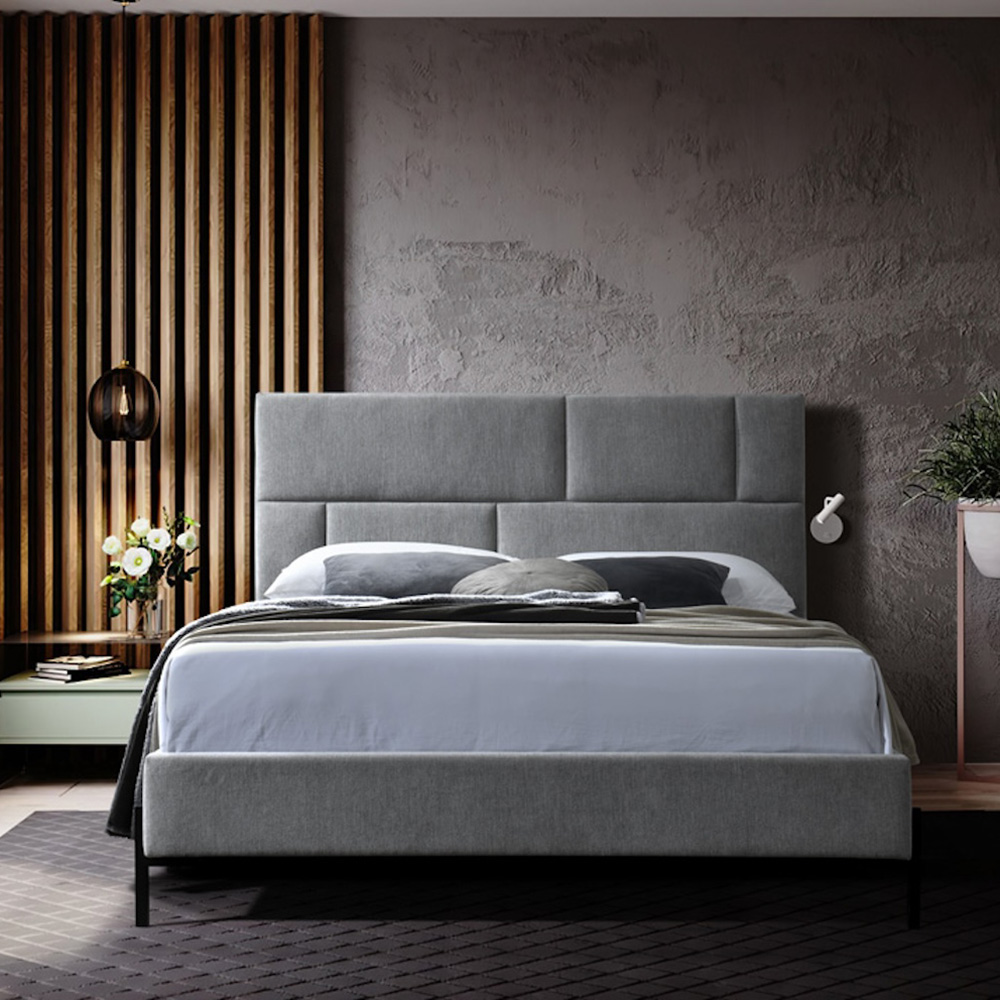 سرير مقاس كوين من ماسون، صَدَفي - 150x200 سم