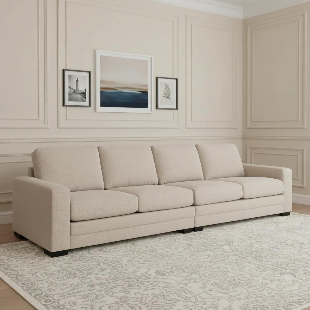 Modular 4-Seater Sofa Set, Beige